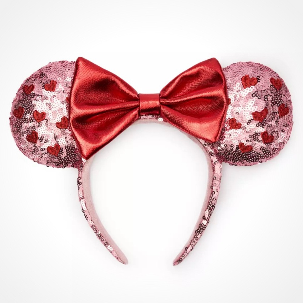 New Disney Parks Valentine’s Day Heart Minnie Mouse Ears